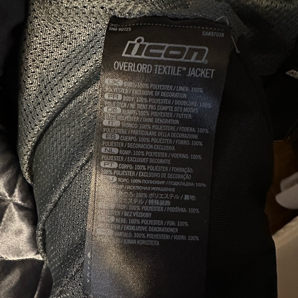 ICON Overlord Textile Riding Moto Jacket - Picture 6 of 7